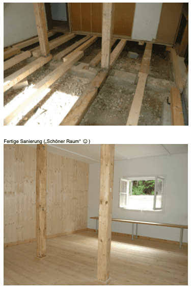 2009 Sanierung Herrenumkleideraum