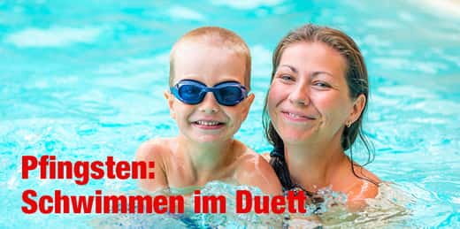 Pfingsten 2015: Schwimmen im Duett