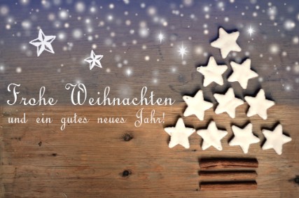 Weihnachtsmotive mit blauen Hintergrund