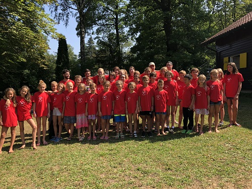 Gruppenbild vom Sommercamp am Wörthsee