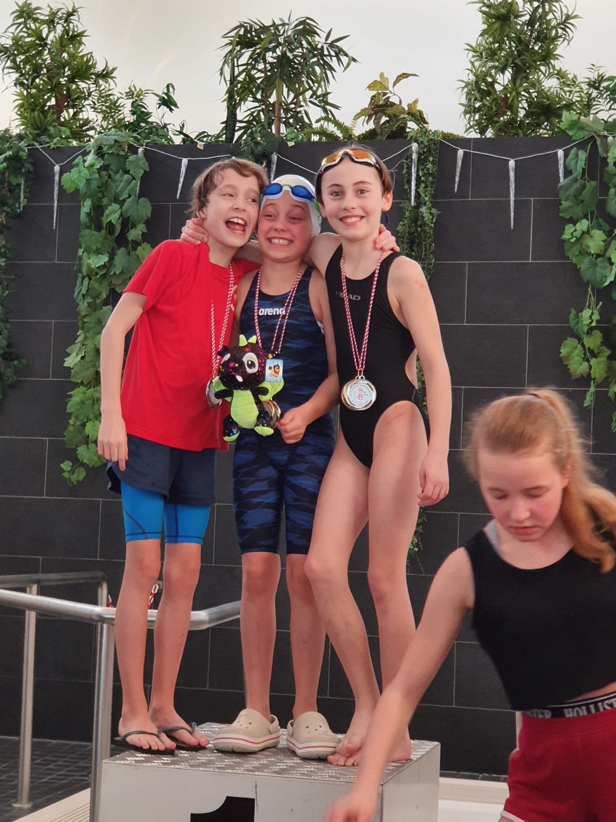 Drei SCW-Mädels auf dem Podest