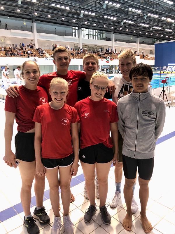 Bild von 7 TeilnehmerInnen beim berliner Wettkampf