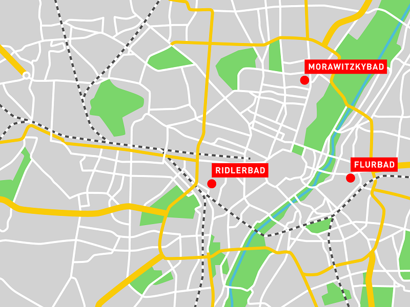 Plan drei Baeder Schueler