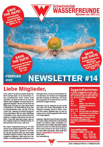 Newsletter 14 – Titelseite
